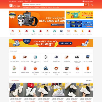 Theme wordpress thương mại điện tử đẹp - giống Shopee