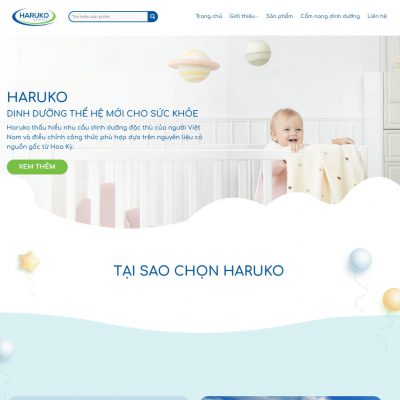 Theme wordpress landing bán sữa 2